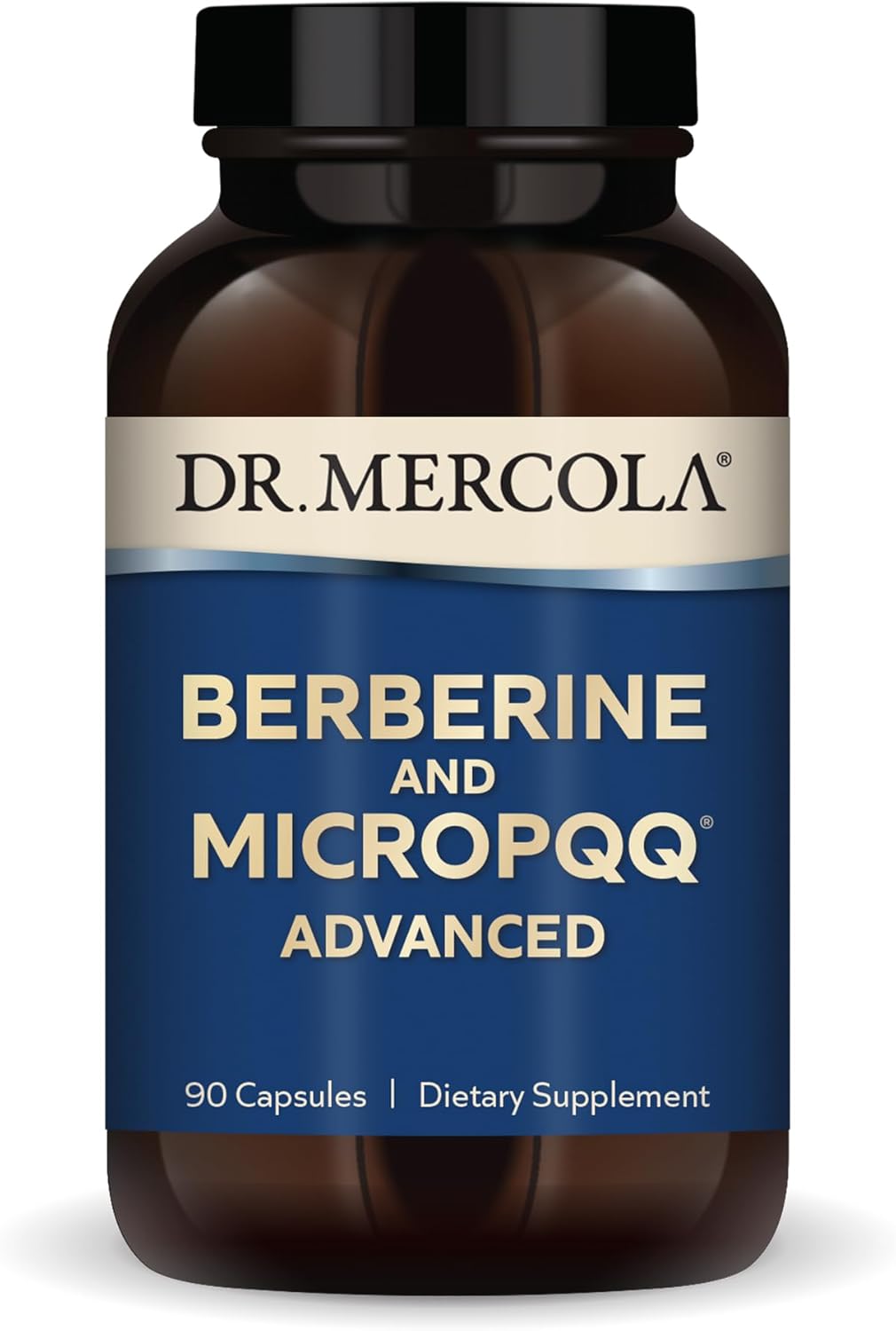 Dr. Mercola Berberine and MicroPQQ Advanced – Metabolic, Mitochondrial & Brain Support – Non-GMO, Gluten-Free & Soya-Free – 90 Capsules - görsel 1