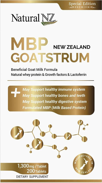 Natural NZ MBP Goatstrum 200 Tablets (3-Pack)