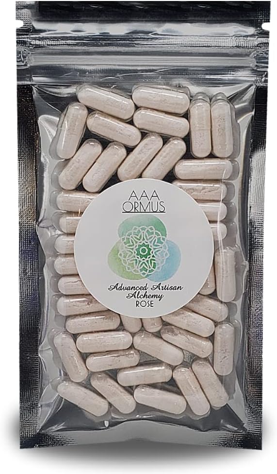 AAA Ormus - Rose Capsules - Premium Ocean Mineral Blend - Vegan Formula - görsel 1