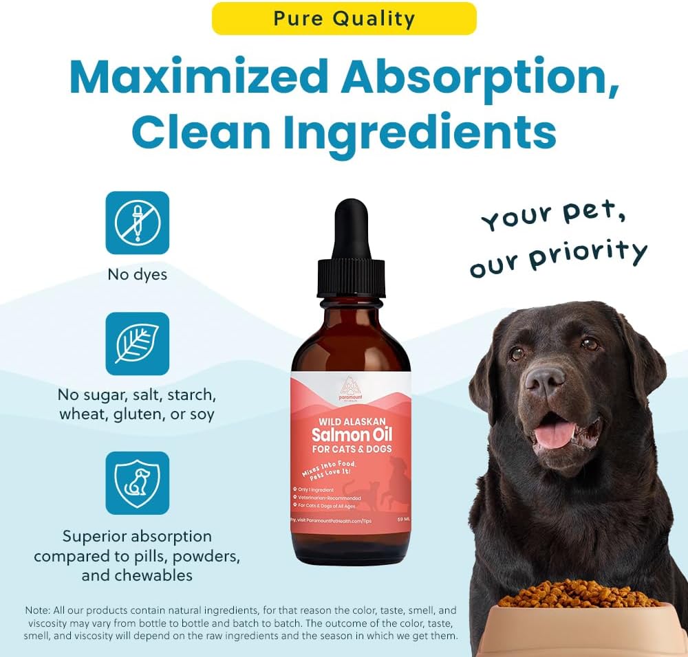 Wild Alaskan Salmon Oil for Cats & Small Dogs - Supports Skin, Coat, Joint & Overall Wellbeing, Pure & Premium with No Fillers, 59 ml - görsel 5