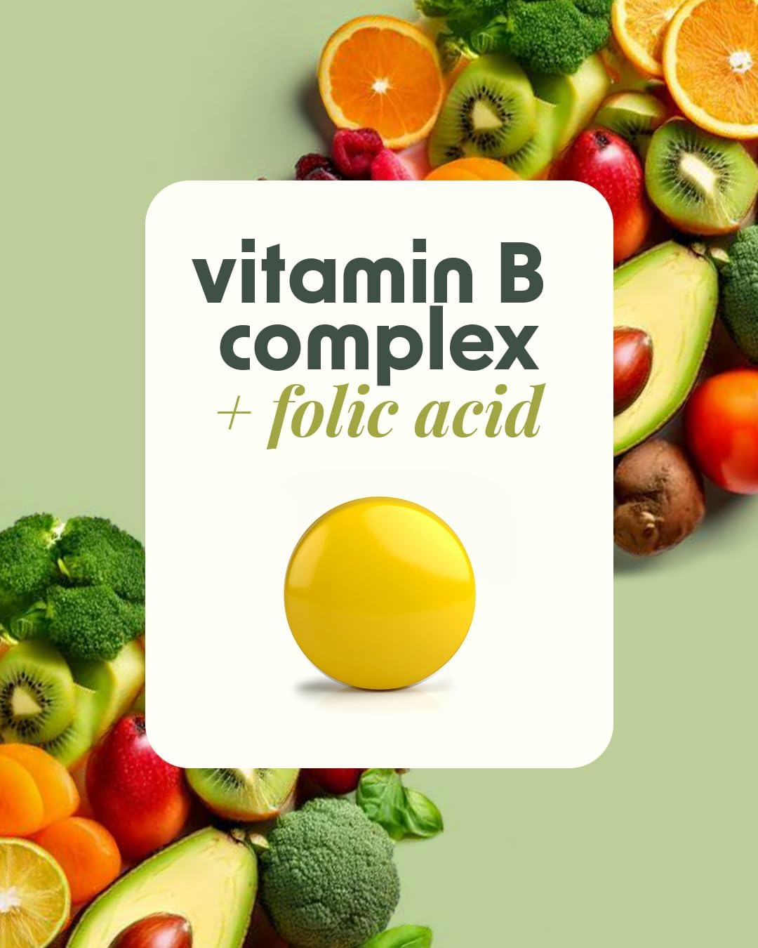 Alpha & Omega Nutrition Vitamin B Complex + Folic Acid – 60 Tablets - görsel 3