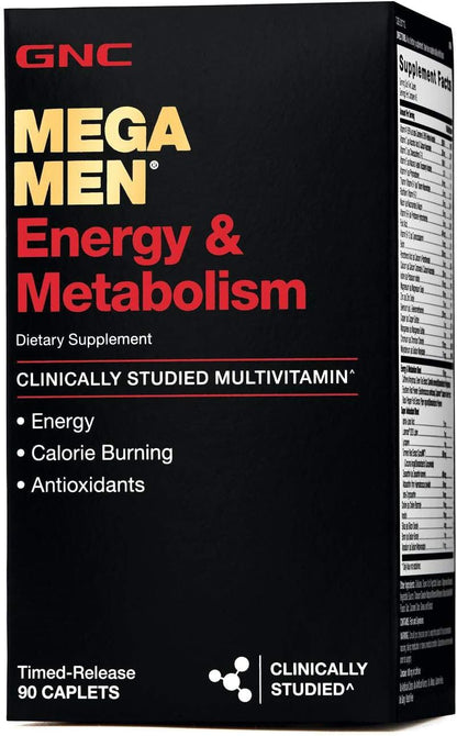 GNC Mega Men Energy & Metabolism Multivitamin, 90 Tablets