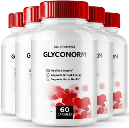 IDEAL PERFORMANCE Glyconorm Capsules - Maximum Strength, All-Natural Formula, 5-Pack