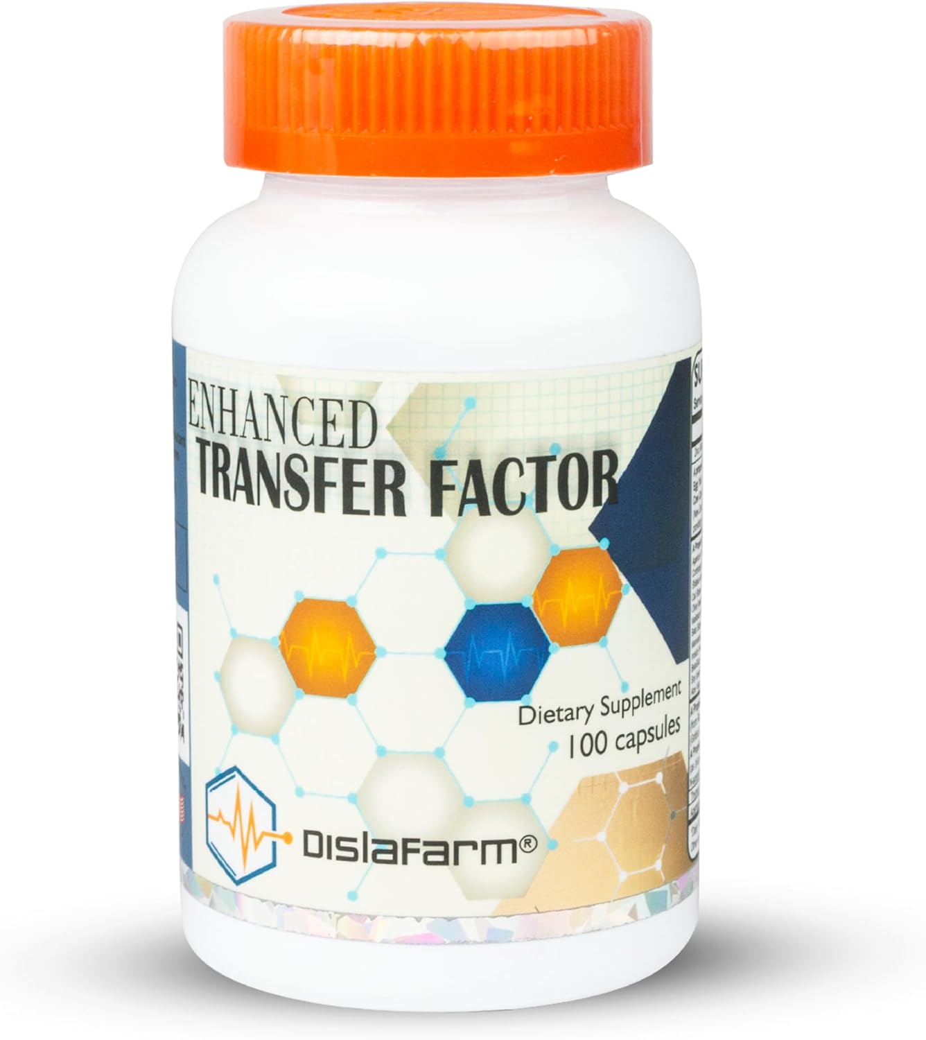 Transfer Factor Enhanced - Immune Support Supplement with Cow Colostrum, Egg Yolk & Mushroom Blend, 100 Capsules - görsel 1