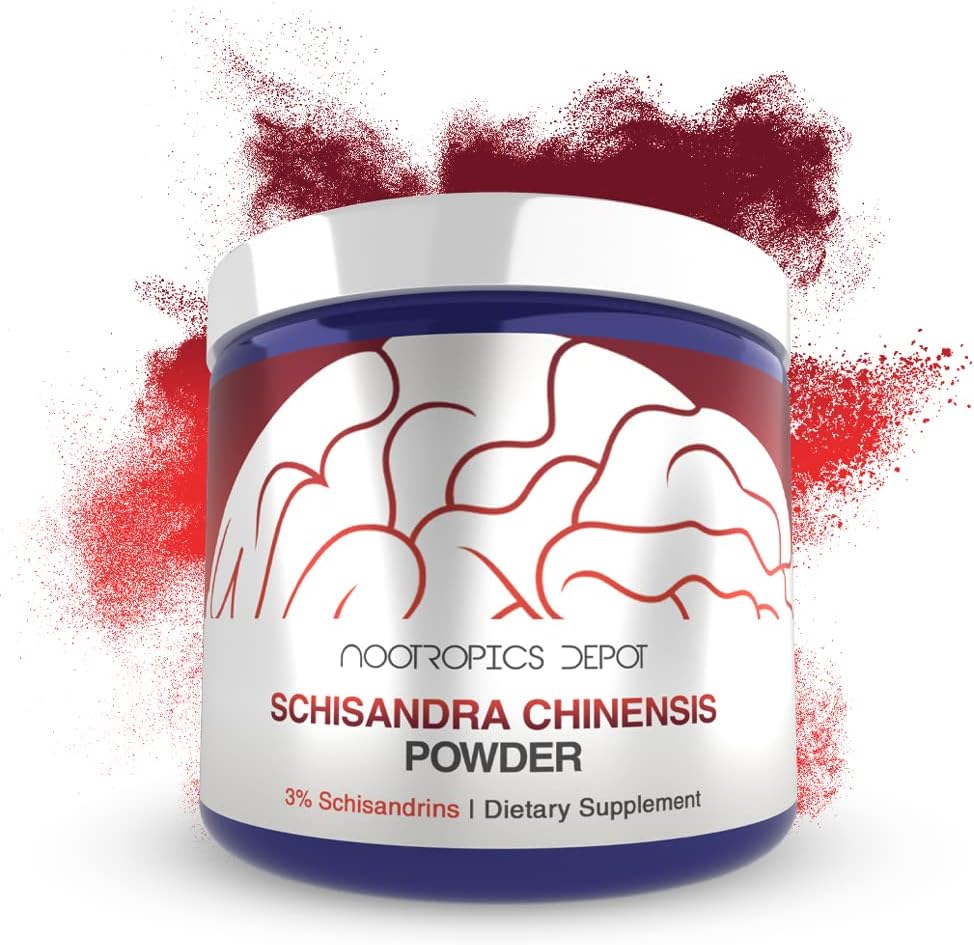 Nootropics Depot Schisandra Chinensis Powder | 60 Grammes | Minimum 3% Schisandrins - görsel 1