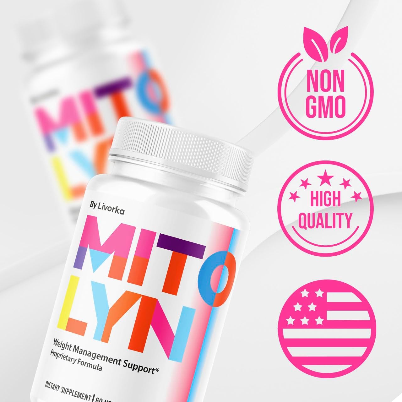Mitolyn Pills - Official Mitolyn Weight Supplement - Maximum Strength Natural Vitamins for Overall Health & Wellness, 60 Capsules - görsel 5