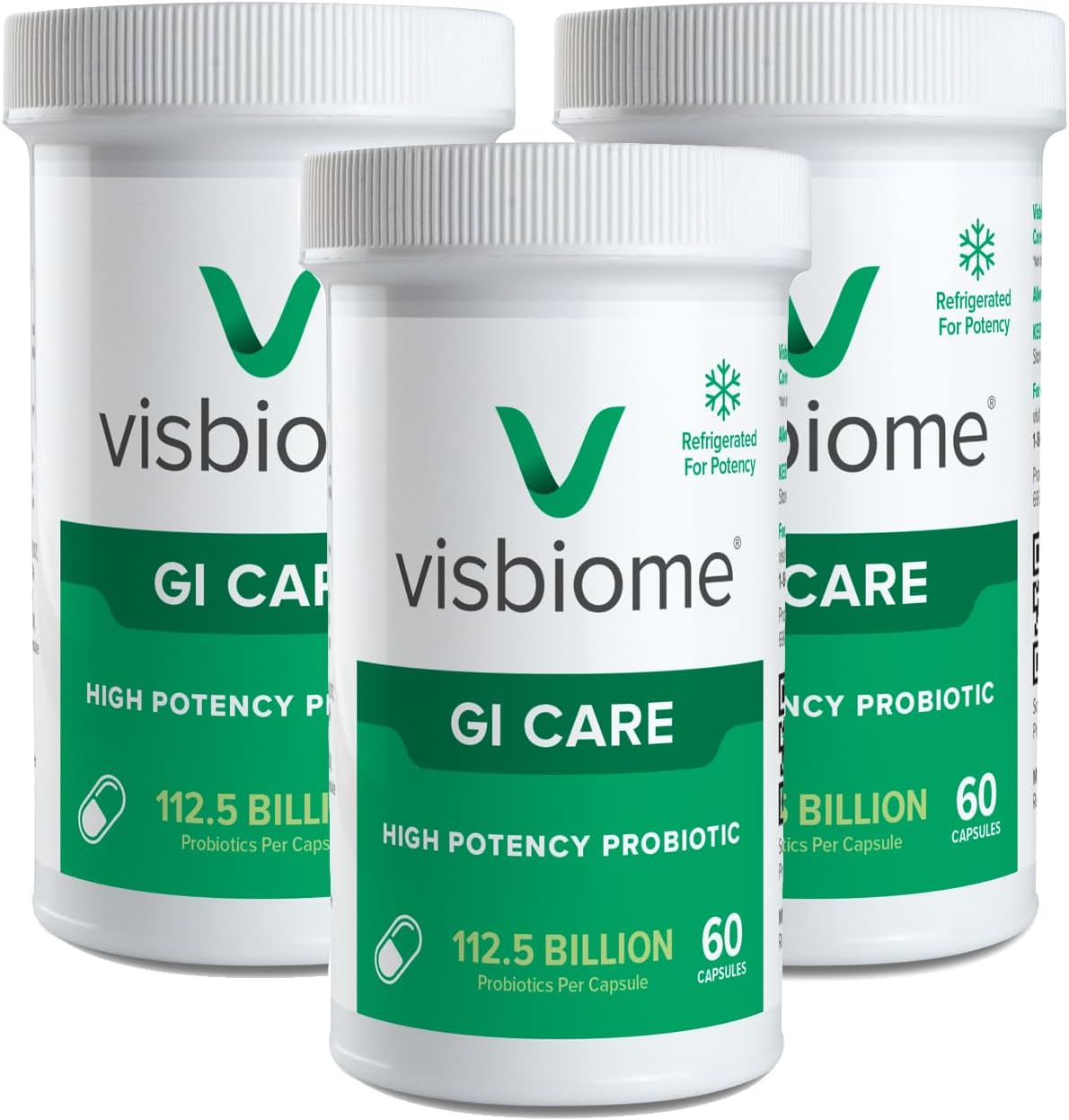 Visbiome GI Care - High Potency Probiotic - 112.5 Billion CFU - 180 Capsules - görsel 1