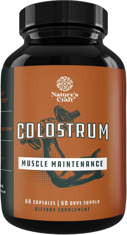 Bovine Colostrum Capsules with Immunoglobulin G – Gut Health, Immune Support and Muscle Recovery (60 Capsules)