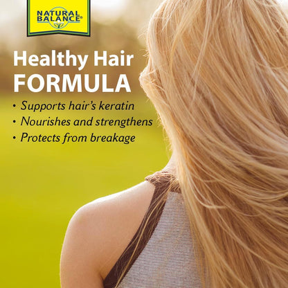 Natural Balance Biotin Liquid 5000mcg – Hair, Skin & Nails Support, 60 ml, 60 Servings
