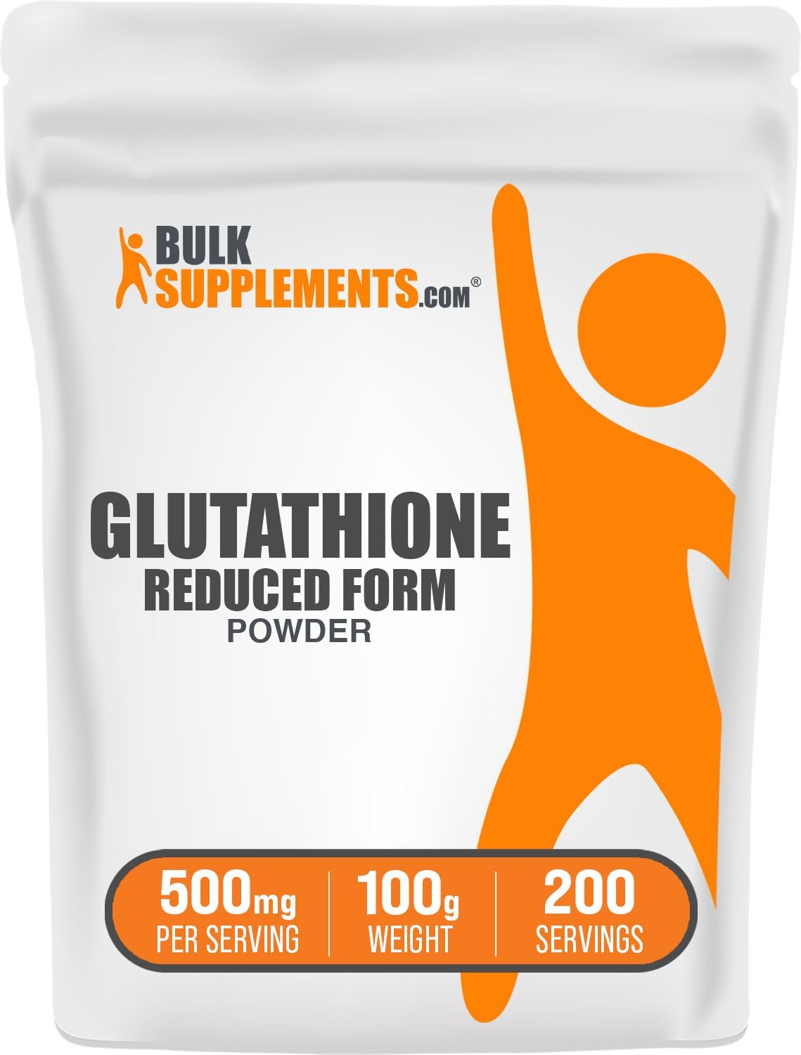 BulkSupplements.com Glutathione Reduced Powder – 500mg per Serving, 100g - görsel 1