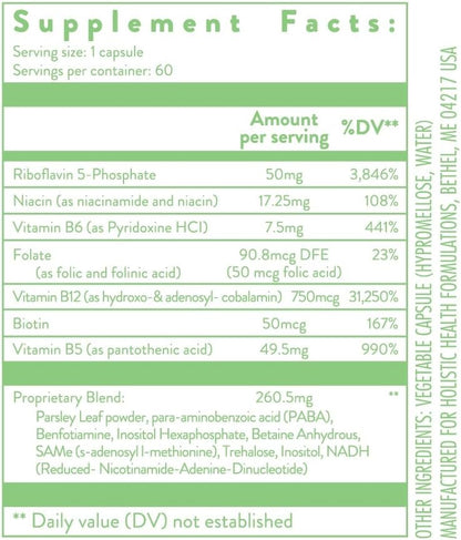 Holistic Health Ultimate B™ Complex 60 Capsules