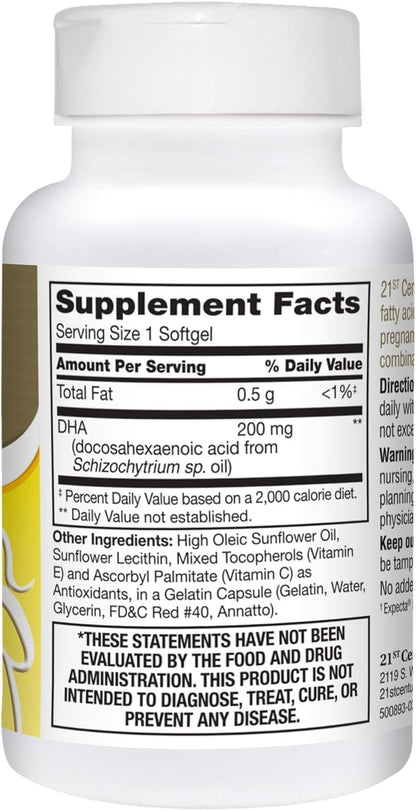 21st Century PreNatal DHA Softgels - 30 softgels, Pack of 3