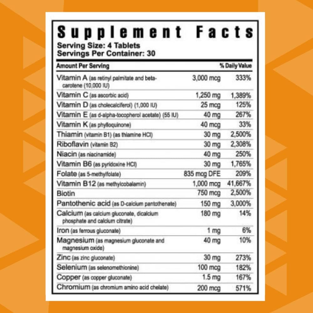 Youngevity Beyond Tangy Tangerine 2.0 Multivitamin & Mineral Complex – 120 Tablets - görsel 2
