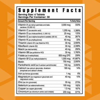 Youngevity Beyond Tangy Tangerine 2.0 Multivitamin & Mineral Complex – 120 Tablets