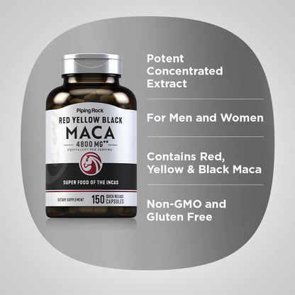 Piping Rock Maca Root Capsules, 150 Capsules