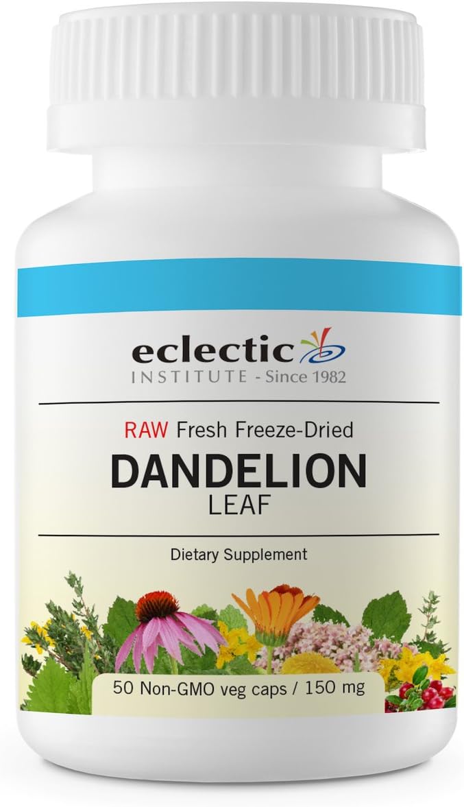 Eclectic Herb Organic Freeze-Dried Dandelion Leaf Capsules - görsel 9