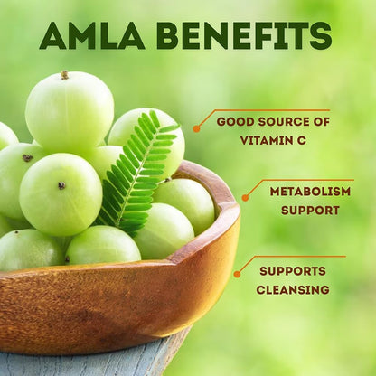 Amla Capsules (Phyllanthus Emblica) – Amalaki Amla 120 Capsules | Natural Antioxidant Superfood | Herbal Supplement Made with Organic Amla Fruit Powder