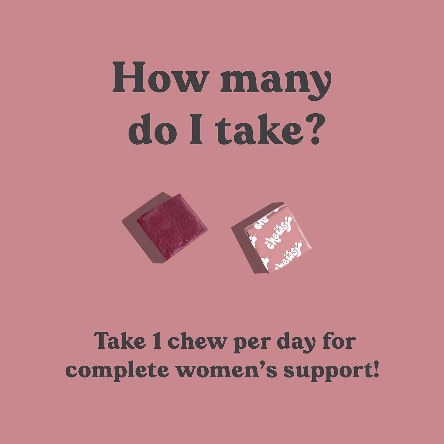 CHEWSY Women's Multivitamin – Immune & Energy Support – 23 Nutrients with Probiotics, Biotin & Cranberry – 30-Day Supply - görsel 5