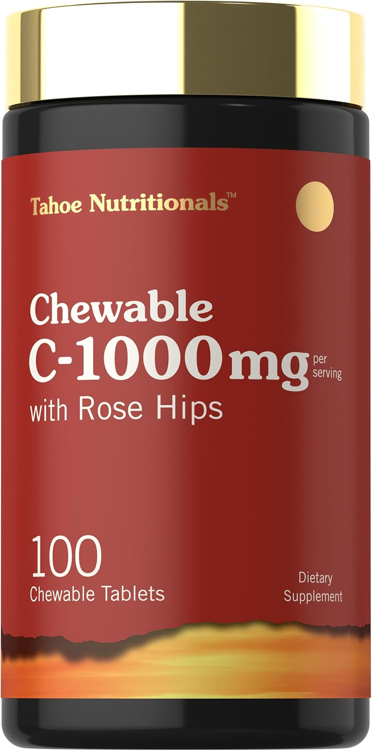 Carlyle Vitamin C Chewables | 1000mg | 100 Tablets | Natural Orange Flavour - görsel 1