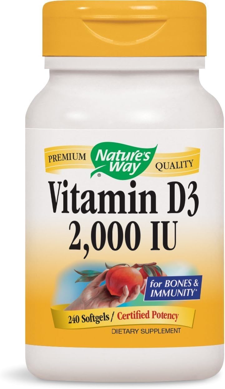Vitamin D3 2000 IU 240 Softgels (Pack of 2) - görsel 1