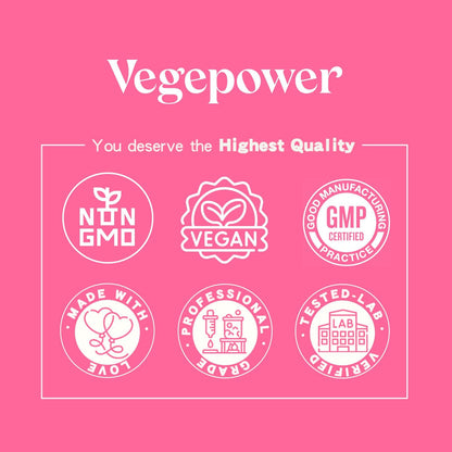 VEGEPOWER Biotin Gummies 10000µg – Vegan Hair, Skin & Nails Food Supplement