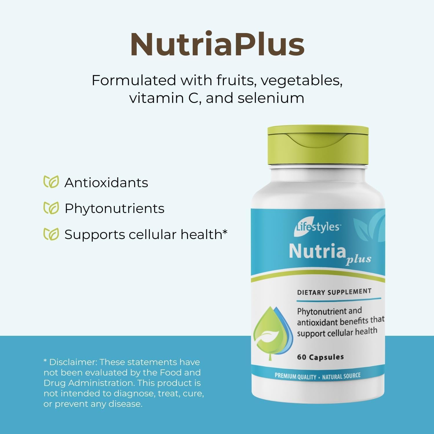 Lifestyles NutriaPlus Antioxidant Supplement - Herbal Immune Support & Multivitamin - 60 Capsules - görsel 2