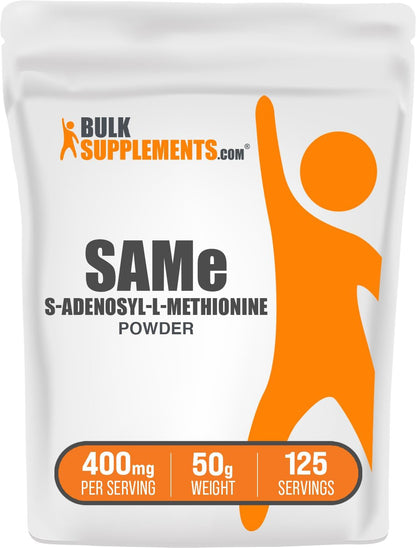BulkSupplements.com SAM-e Powder - S-Adenosyl-L-Methionine 400mg, 25g