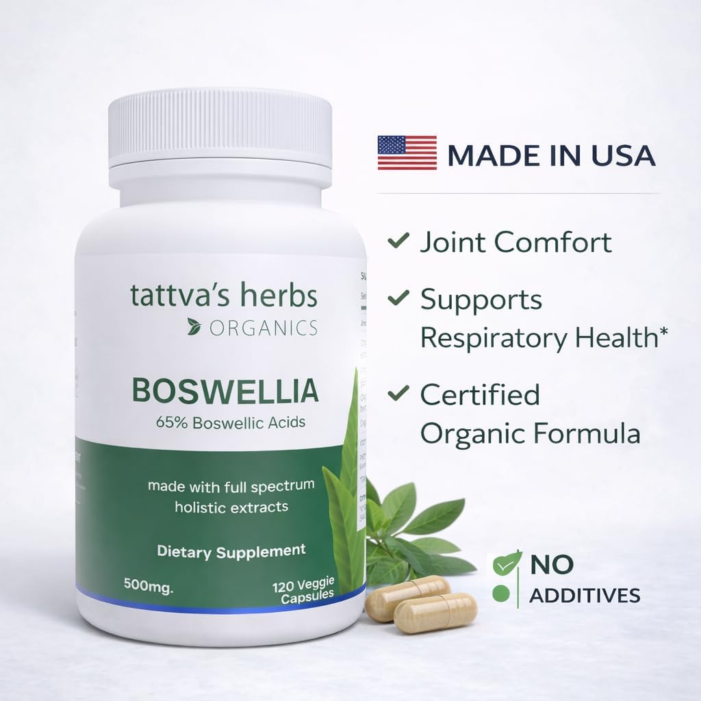 Tattva's Herbs CO2 Boswellia Serrata - 500 mg, 240 Veggie Capsules (2-Pack) - görsel 4