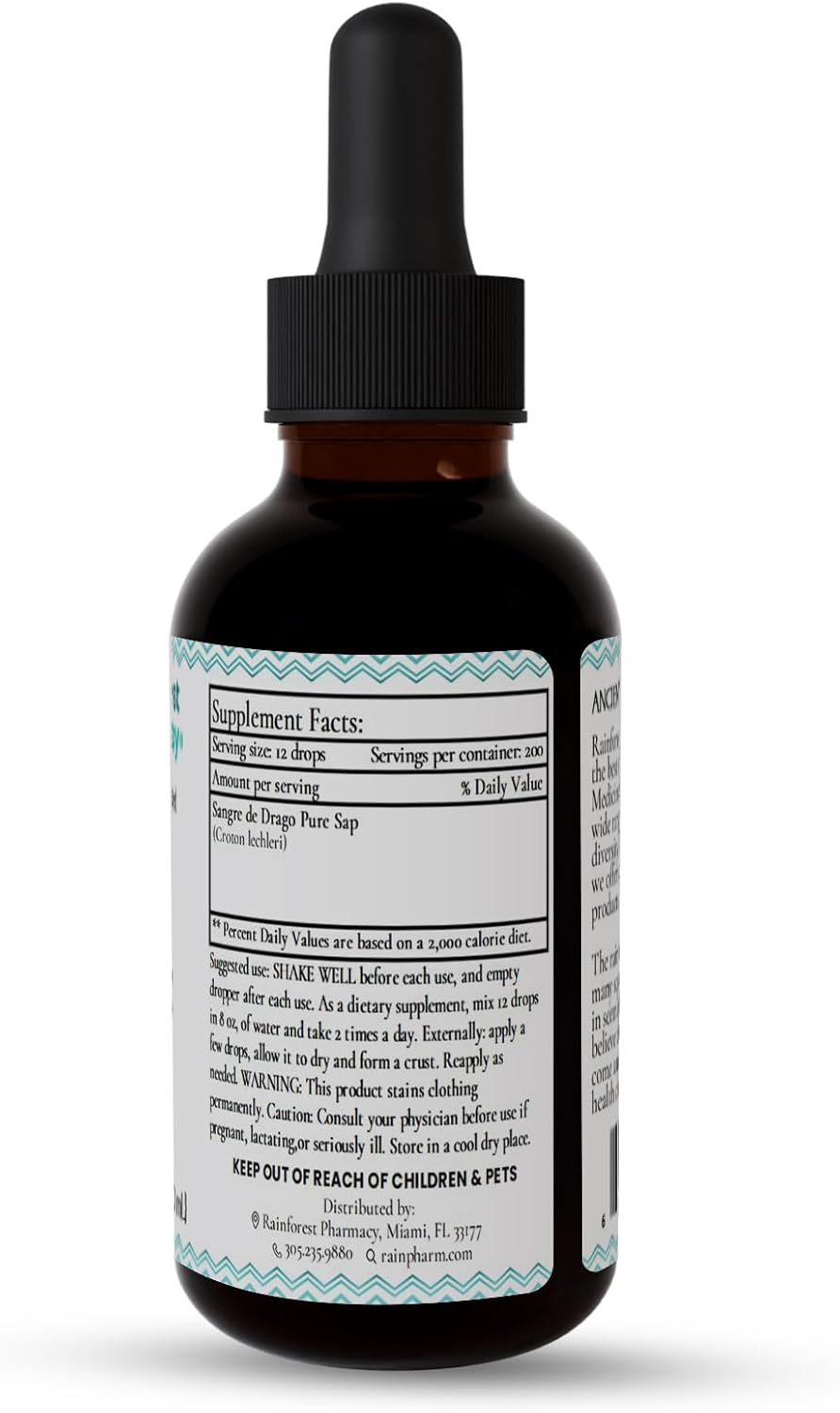 Sangre de Drago (Dragon's Blood) Liquid - 120 ml - 100% Pure Wildcrafted Peruvian Sap - görsel 4