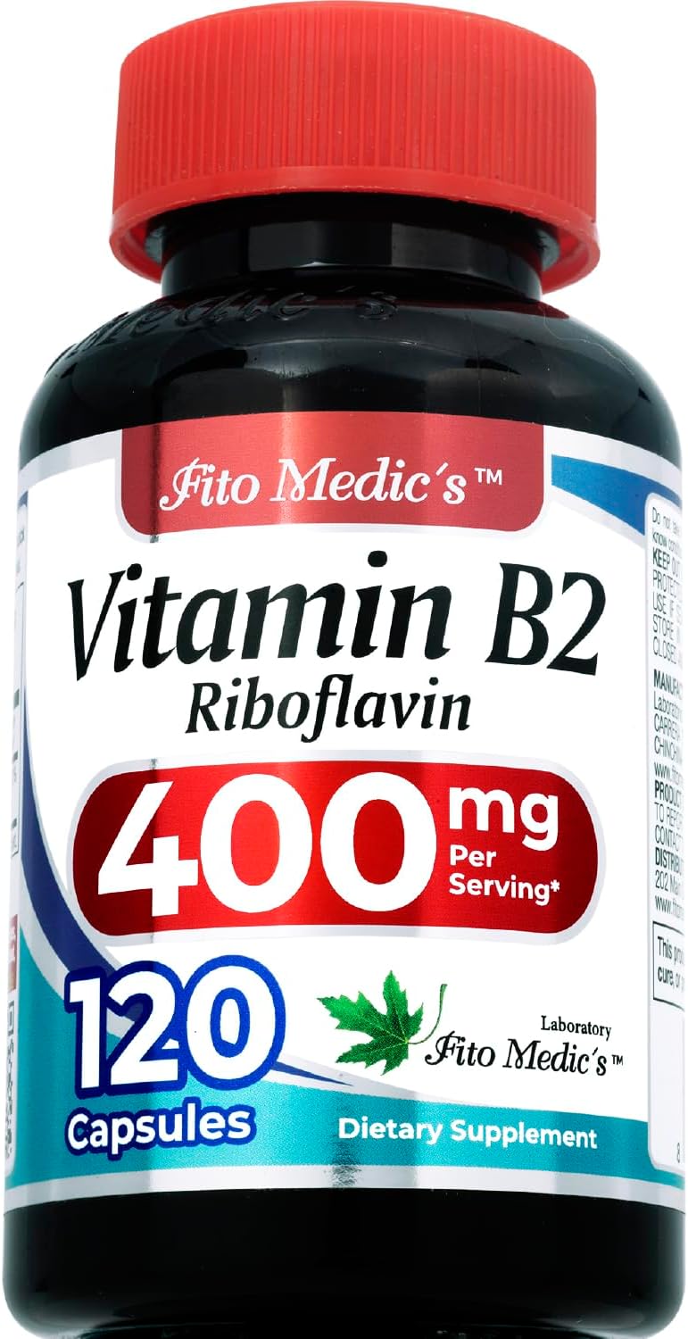 FITO MEDIC'S Lab Vitamin B2 (Riboflavin) 400 mg - 120 Capsules - görsel 3