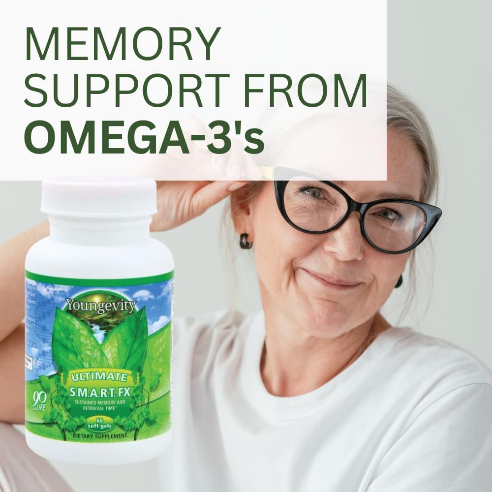 Youngevity S.M.A.R.T. FX™ Nootropic Supplement with DHA, EPA & Rosemary Oil (60 Soft Gels) - görsel 5