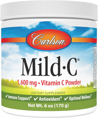 Carlson - Mild-C, Vitamin C Powder, Supports Normal Immune Function, 6 oz (170 g)