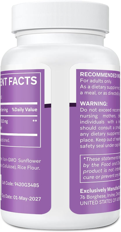 Liposomal Saffron Supplements 88.5 mg, Maximum Absorption, 100% Pure Saffron Extract Capsules for Mood, Energy, Vision and Focus - 60 Vegan Capsules