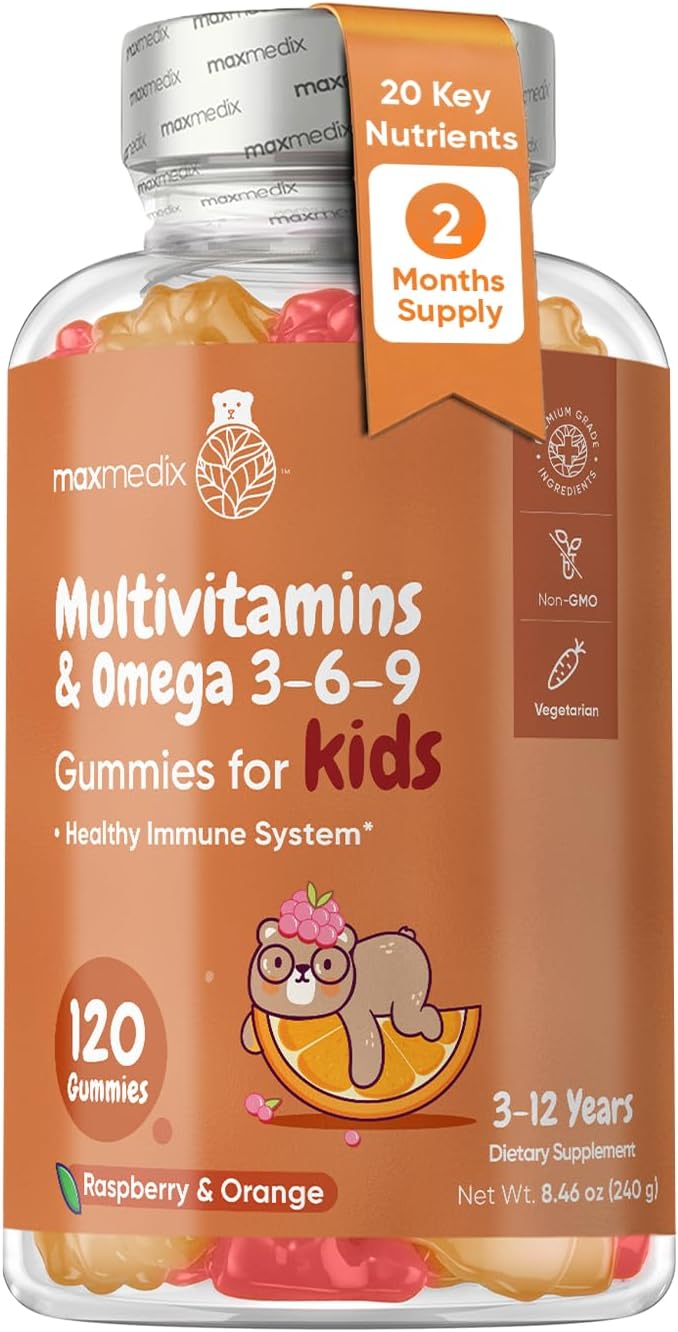 maxmedix Kids Multivitamin Gummies with Omega 3 6 9 - görsel 1