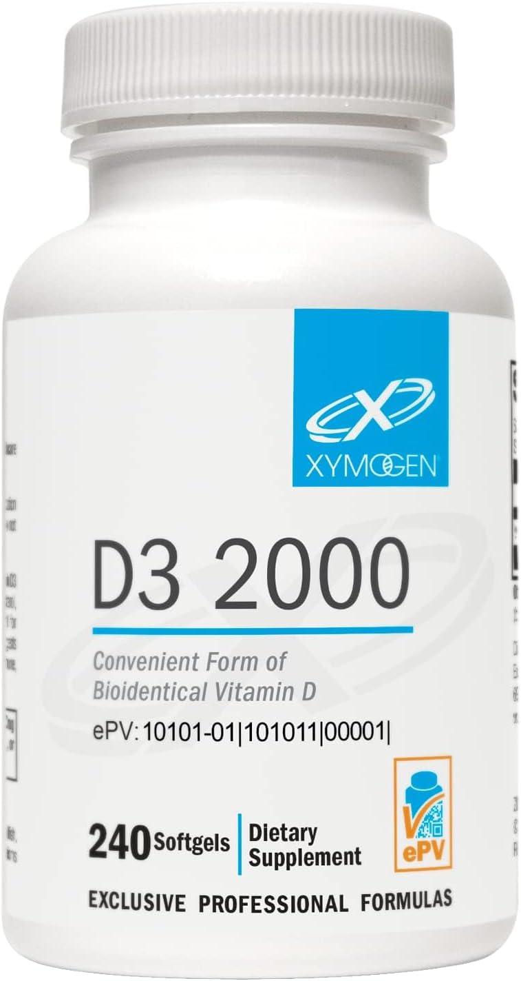 XYMOGEN D3 2000 - Bio-available Vitamin D3 2000 IU (50 mcg) - High Strength Vitamin D Supplement for Immune, Bone and Heart Health Support - 120 Softgels - görsel 8