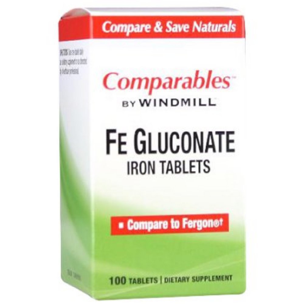 Windmill Fe Gluconate 239mg, 100 Tablets - görsel 1