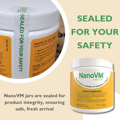 NanoVM Senior 71+ Allergen-Free Multivitamin Powder, 275 g