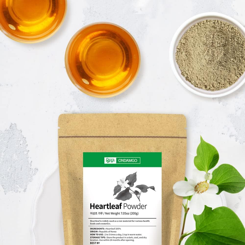 Pure Houttuynia Cordata Powder - Traditional Asian Herbal Tea Ingredient (200g) - görsel 2