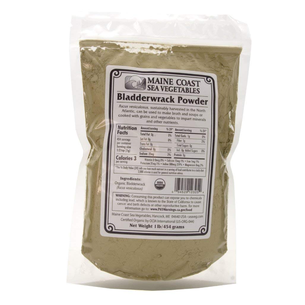 Organic Bladderwrack Powder – Wild Atlantic Seaweed – 454g - görsel 1