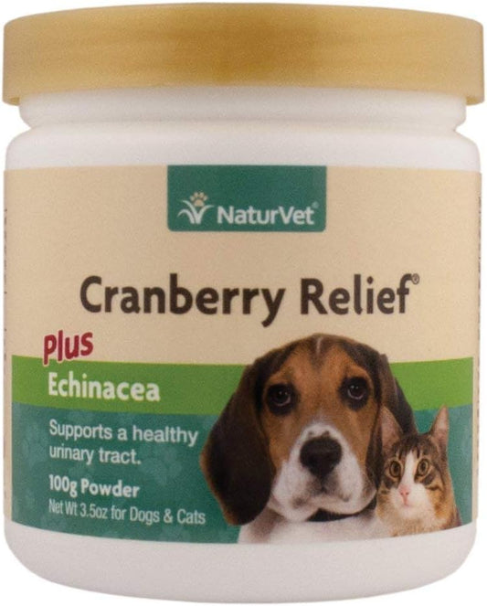 NaturVet Cranberry Relief - 100g Powder for Dogs and Cats