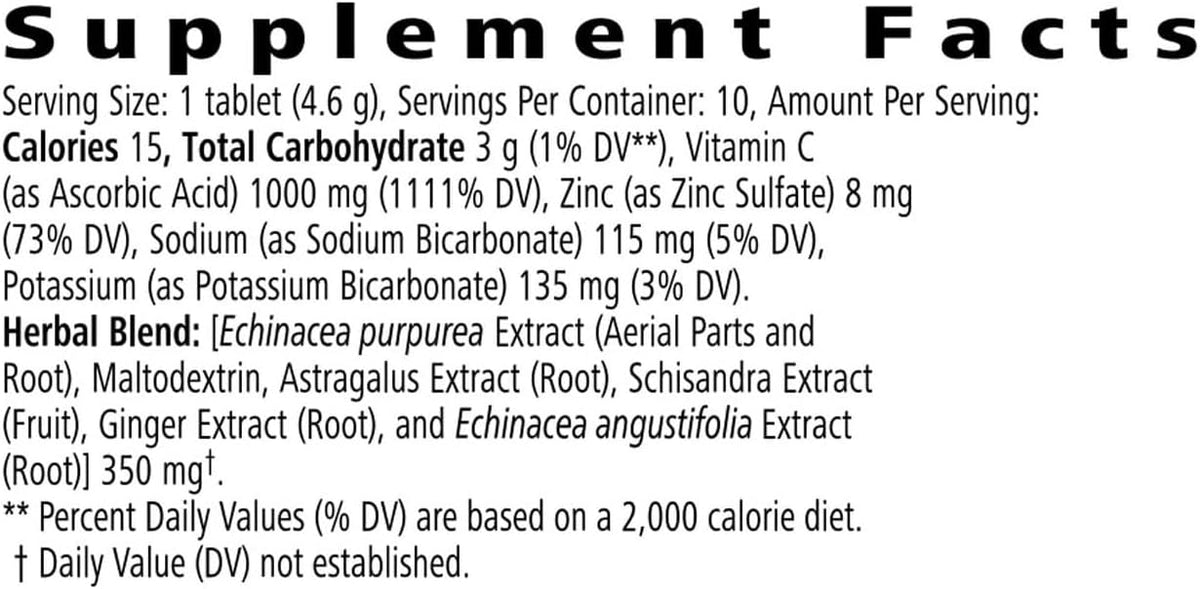 Best Defence Orange Boost - Vitamin C 1000mg with Vitamin D, Zinc & Echinacea - görsel 1