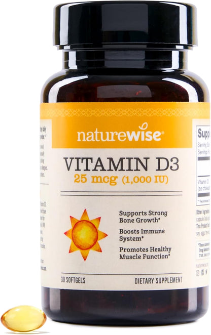 NatureWise Vitamin D3 1000 IU (25 µg) 30-Day Supply