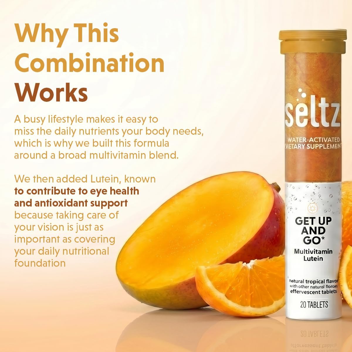 Seltz Multivitamin Drink Tablets with Lutein – 120 Tablets (6 Tubes) - görsel 3