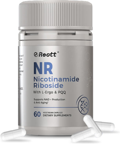 NR Nicotinamide Riboside Supplement 300 mg with L-Ergothioneine and PQQ - 60 Capsules