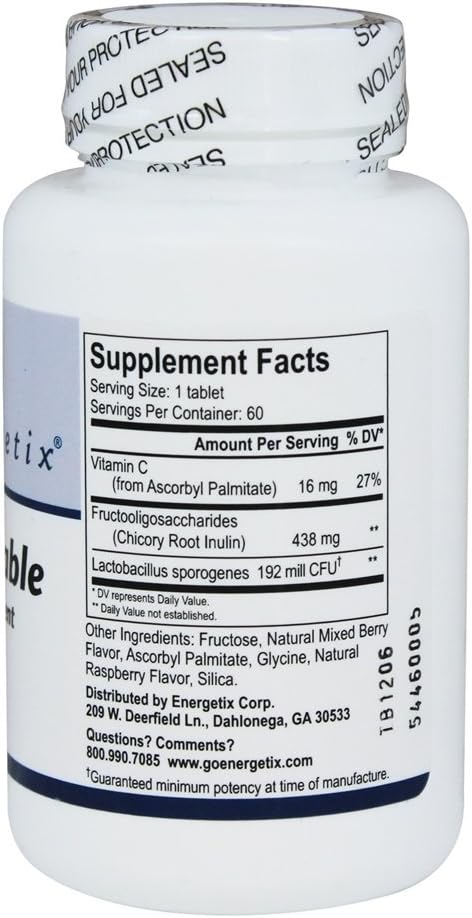 Energetix Flora Chewable 60 Tablets - görsel 2