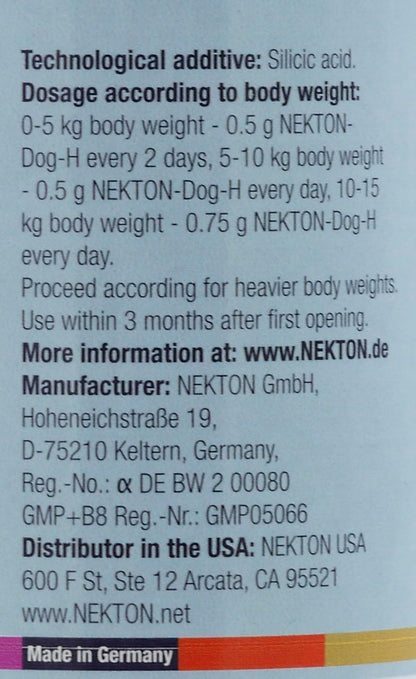 Nekton Dog-H Canine Vitamin Supplement, 30g