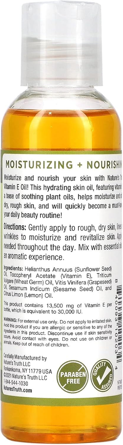 Nature's Truth Vitamin E Oil Liquid, 118 ml (Pack of 3)