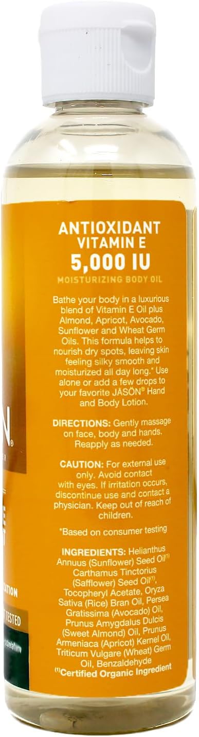 Jason Natural Cosmetics Pure Beauty Oil, 5,000 IU Vitamin E - 118 ml - görsel 2