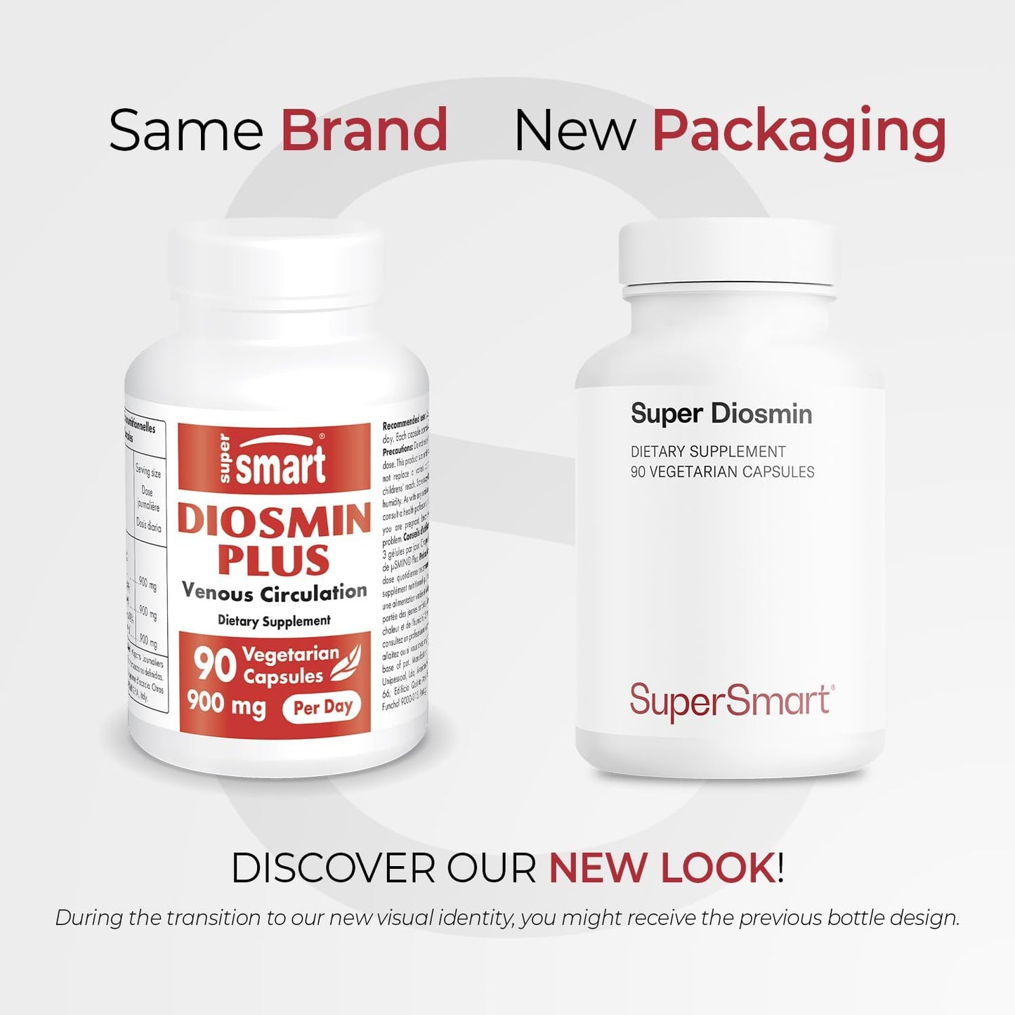 Supersmart Diosmin Plus - Diosmin Hesperidin 900 mg - 90% Flavonoid Complex - Circulatory Support - 90 Vegetarian Capsules - görsel 2