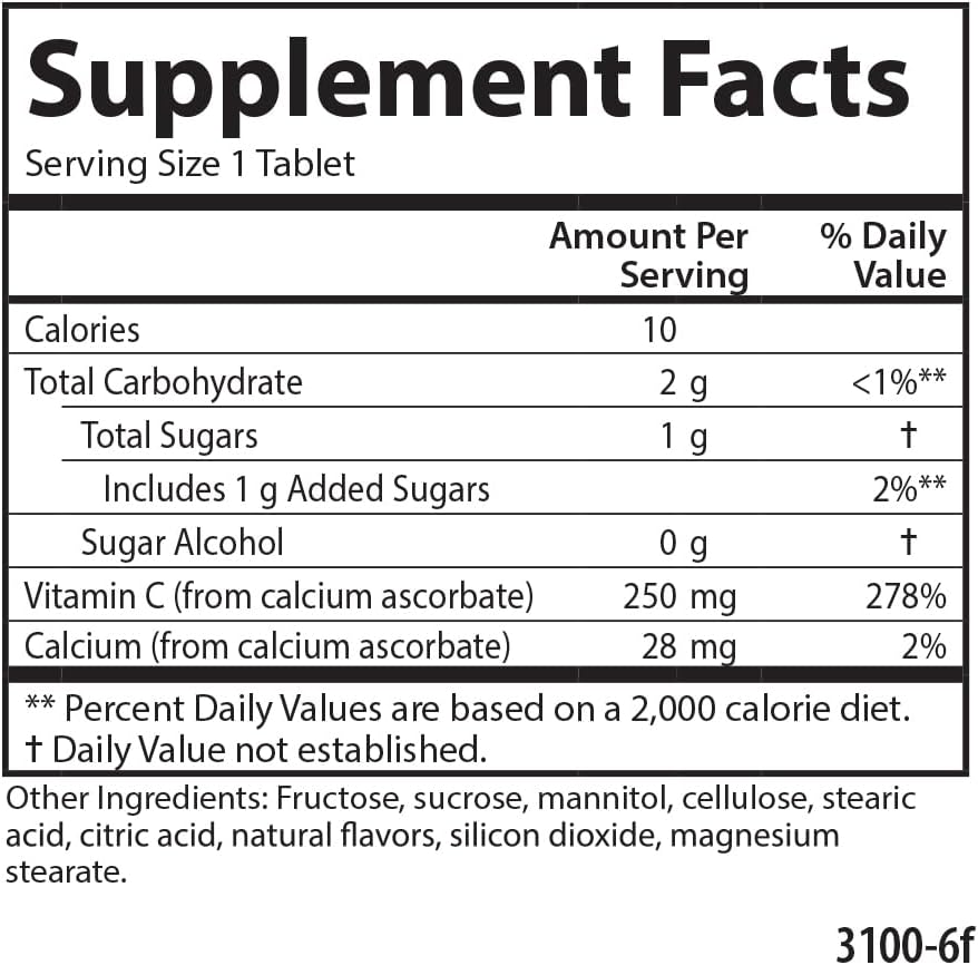 Carlson Children's Chewable Vitamin C, 250 mg, Tangerine, 60 Vegetarian Tablets - görsel 8